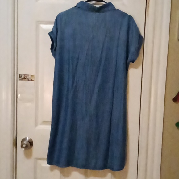 WOMEN'S DENIM SHIRT DRESS - Picture 2 of 3